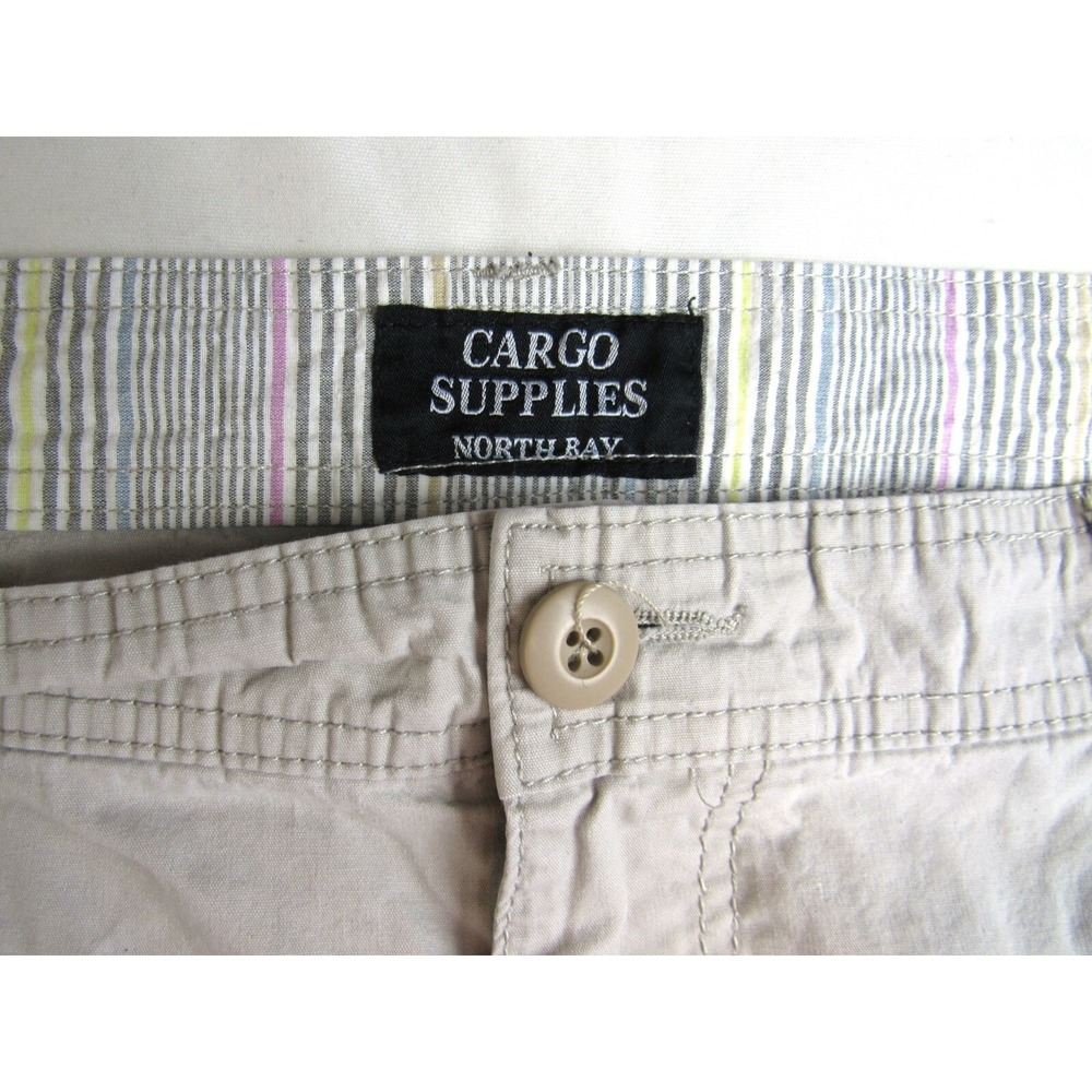 Cargo Supplies North Bay Cargo Shorts Beige Men's Size 42 - Picture 7 of 7